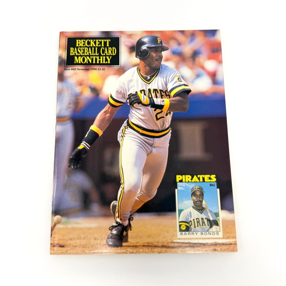 Barry Bonds Beckett Baseball Card Monthly Magazine Issue 68 1990 Pirates